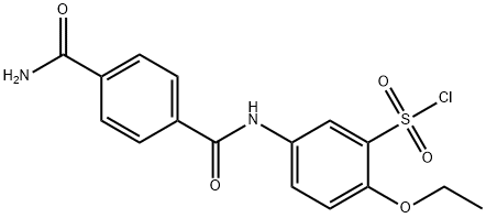 2-ETHOXY-5-(TEREPHTHALAMIDO) BENZENE-1-SULFONYL CHLORIDE Struktur