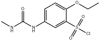 2-ETHOXY-5-(3-METHYL-UREIDO)-BENZENESULFONYL CHLORIDE Struktur