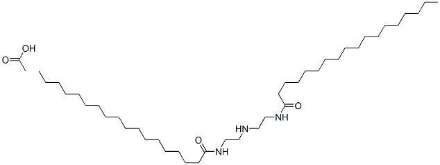 N,N'-(iminodiethylene)distearamide monoacetate Struktur