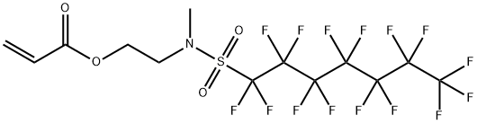 2-[methyl[(pentadecafluoroheptyl)sulphonyl]amino]ethyl acrylate Struktur