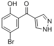 4-(5-BROMO-2-HYDROXYBENZOYL)PYRAZOLE Struktur