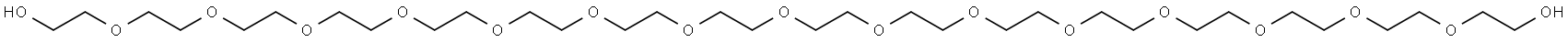 3,6,9,12,15,18,21,24,27,30,33,36,39,42,45-pentadecaoxaheptatetracontane-1,47-diol Struktur