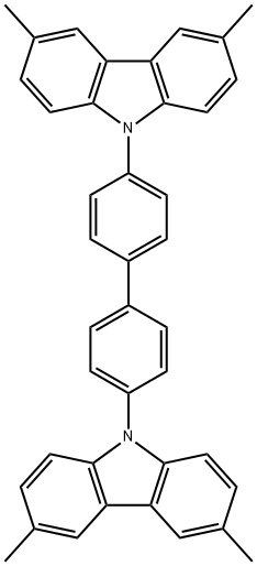 4,4'-Bis(3,6-dimethylcarbazol-9-yl)biphenyl Struktur