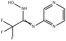 2,2,2-TRIFLUORO-N'-HYDROXY-N-PYRAZIN-2-YLETHANIMIDAMIDE Struktur