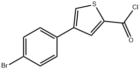 4-(4-BROMOPHENYL)THIOPHENE-2-CARBONYL CHLORIDE Struktur