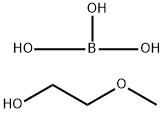 Ethanol, 2-methoxy-, ester with boric acid (H3BO3)  Struktur