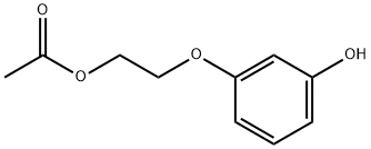 2-(3-hydroxyphenoxy)ethyl acetate Struktur