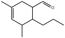 3,5-Dimethyl-6-propyl-3-cyclohexene-1-carbaldehyde Struktur