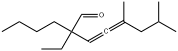 2-butyl-2-ethyl-5,7-dimethyl-3,4-octadienal  Struktur