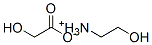 (2-hydroxyethyl)ammonium hydroxyacetate Struktur