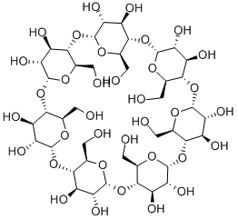 beta-Cyclodextrin hydrate Structure