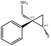 Cyclopropanemethanamine, 2-fluoro-1-phenyl-, (1R,2S)-rel- (9CI) Struktur