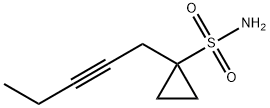 Cyclopropanesulfonamide, 1-(2-pentynyl)- (9CI) Struktur