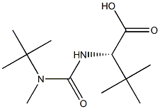 (S)-2-(3-TERT-BUTYL-3-METHYLUREIDO)-3,3-DIMETHYLBUTANOIC ACID Struktur