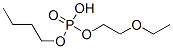 Phosphoric acid, butyl 2-ethoxyethyl ester Struktur