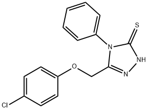 5-[(4-CHLOROPHENOXY)METHYL]-4-PHENYL-4H-1,2,4-TRIAZOLE-3-THIOL Struktur