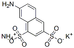 ammonium potassium 7-aminonaphthalene-1,3-disulphonate Struktur