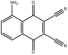 5-AMINO-2,3-DICYANO-1,4-NAPHTHOQUINONE Struktur