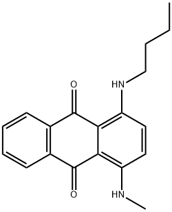 1-(butylamino)-4-(methylamino)anthraquinone Struktur