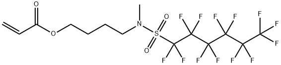 4-[methyl[(tridecafluorohexyl)sulphonyl]amino]butyl acrylate Struktur