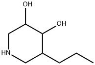 3,4-Piperidinediol, 5-propyl- (9CI) Struktur