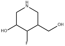 3-Piperidinemethanol, 4-fluoro-5-hydroxy- (9CI) Struktur