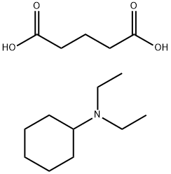 cyclohexyldiethylammonium hydrogen glutarate Struktur