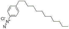 4-dodecylbenzenediazonium chloride Struktur