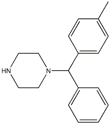 [(4-METHYLPHENYL)PHENYLMETHYL]PIPERAZINE Struktur