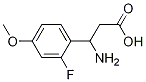 3-aMino-3-(2-fluoro-4-Methoxyphenyl)propanoic acid Struktur