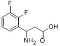 3-AMINO-3-(2,3-DIFLUORO-PHENYL)-PROPIONIC ACID Struktur