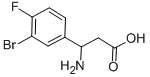 3-AMINO-3-(3-BROMO-4-FLUORO-PHENYL)-PROPIONIC ACID Struktur