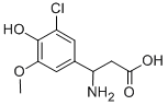 3-AMINO-3-(3-CHLORO-4-HYDROXY-5-METHOXY-PHENYL)-PROPIONIC ACID Struktur