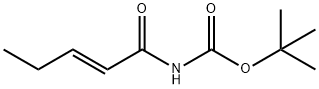 Carbamic acid, [(2E)-1-oxo-2-pentenyl]-, 1,1-dimethylethyl ester (9CI) Struktur