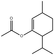 6-isopropyl-3-methylcyclohexen-1-yl acetate Struktur