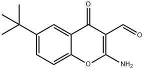 2-AMINO-6-TERT-BUTYL-3-FORMYLCHROMONE Struktur