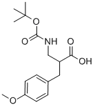 2-N-BOC-2-AMINOMETHYL-3-(4-METHOXYPHENYL)-PROPIONIC ACID
 Struktur