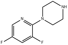 Piperazine, 1-(3,5-difluoro-2-pyridinyl)- (9CI) Struktur