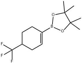 4-TRIFLUOROMETHYLCYCLOHEX-1-ENYL-1-BORONIC ACID PINACOL ESTER Struktur