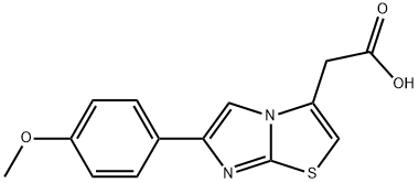 [6-(4-METHOXY-PHENYL)-IMIDAZO[2,1-B ]THIAZOL-3-YL]-ACETIC ACID Struktur