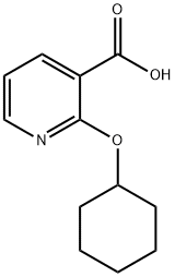 2-(cyclohexyloxy)nicotinic acid Struktur