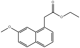 7-メトキシ-1-ナフタレン酢酸エチルエーテル 化學(xué)構(gòu)造式