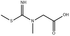 Glycine, N-[imino(methylthio)methyl]-N-methyl- (9CI) Struktur