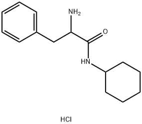 2-Amino-N-cyclohexyl-3-phenylpropanamidehydrochloride Struktur