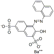 barium 3-hydroxy-4-(naphthylazo)naphthalene-2,7-disulphonate Struktur