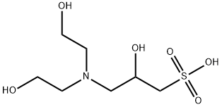 3-[N,N-Bis(2-hydroxyethyl)amino]-2-hydroxy-1-propanesulfonic acid Structure