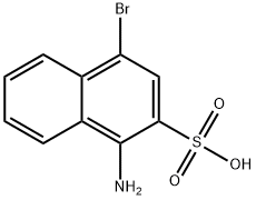 1-amino-4-bromonaphthalene-2-sulphonic acid Struktur