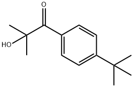 1-[4-(1,1-dimethylethyl)phenyl]-2-hydroxy-2-methylpropan-1-one Struktur