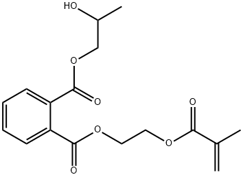 2-HYDROXYPROPYL 2-(METHACRYLOYLOXY)ETHYL PHTHALATE Struktur