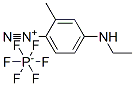 4-(ethylamino)-2-methylbenzenediazonium hexafluorophosphate Struktur